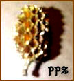 Casuarina Pods - Gold Metallic pods for crafts - PPZ